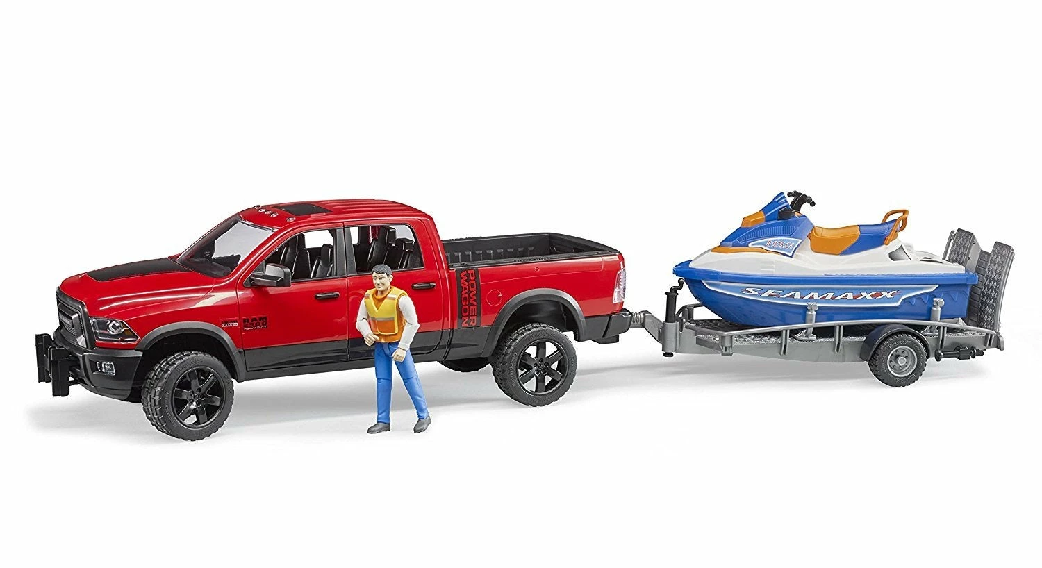 BRUDER 1:16 2500POWER WAGON & WATER SKI 1 BRUDER 1:16 2500POWER WAGON & WATER SKI